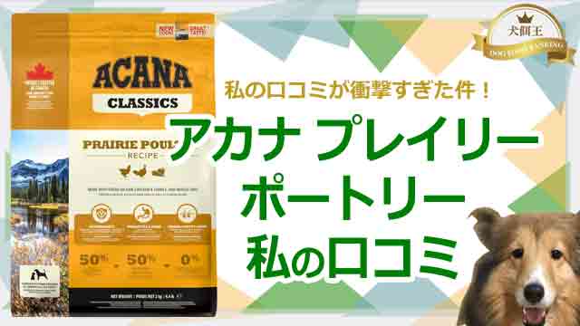 アカナ プレイリーポートリー私の口コミが衝撃的すぎた件！