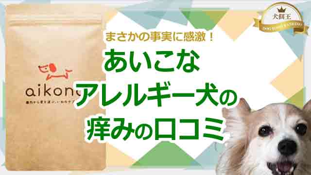 あいこなアレルギー犬の痒みの口コミでまさかの事実に感激！