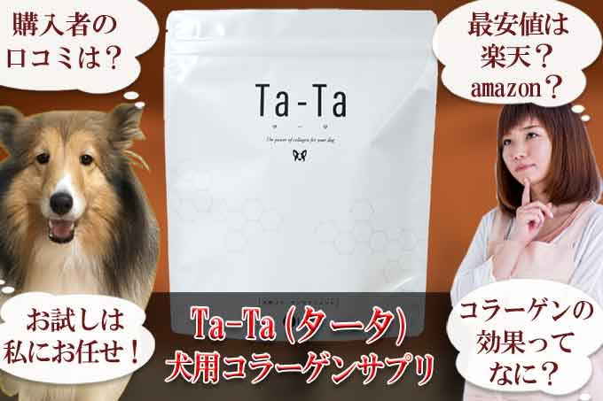 犬のコラーゲン「タータ」の口コミで効果なし？実は凄かった！