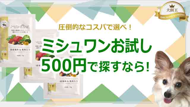 ミシュワンお試しを500円で探すなら圧倒的なコスパで選べ！