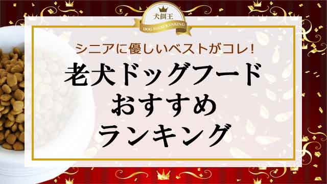 老犬ドッグフードおすすめランキング＠シニアに優しいベストがコレ！